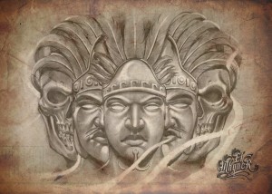 El Whyner, Art, Graphite, Pencil, Chicano, Flash, Tattoo, Black and Gray (1)